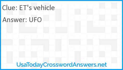 et vehicle crossword clue|Vehicle for E.T. crossword clue .